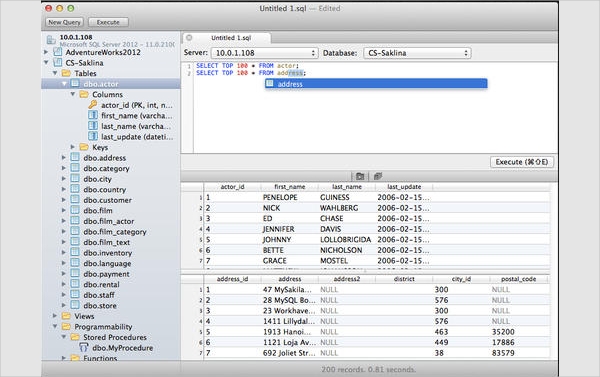 sql software for mac